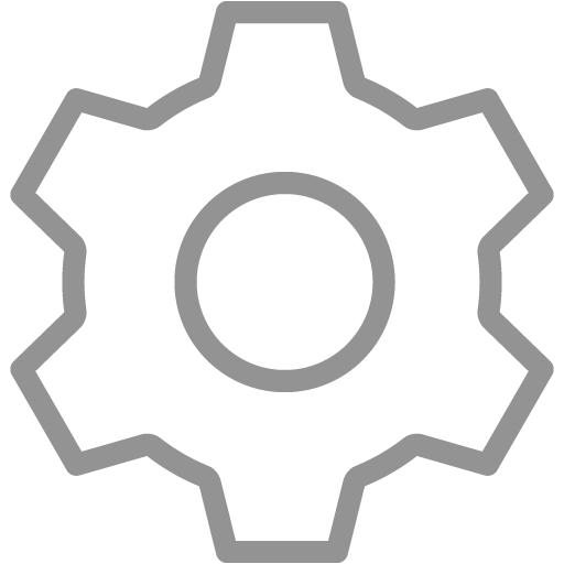 Gray Settings Icon