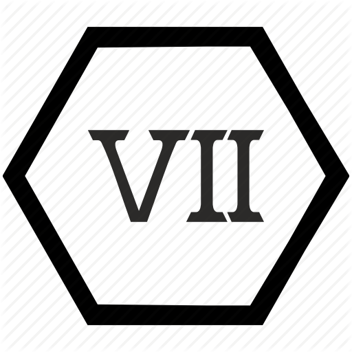 Count, Number, Roman, Seven Icon