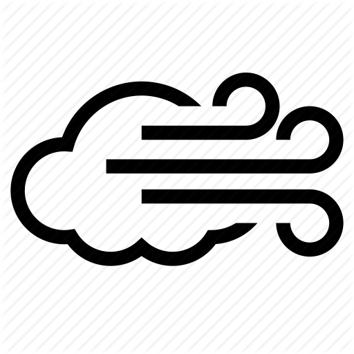 Blowing, Cloud, Cloudy, Overcast, Severe Winds, Wind, Windy Icon