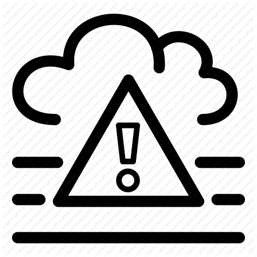 Caution, Climate, Cloud, Fog, Severe, Weather Icon