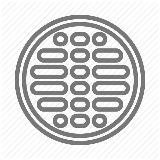 Cover, Drain, Manhole, Metal, Sewer Icon
