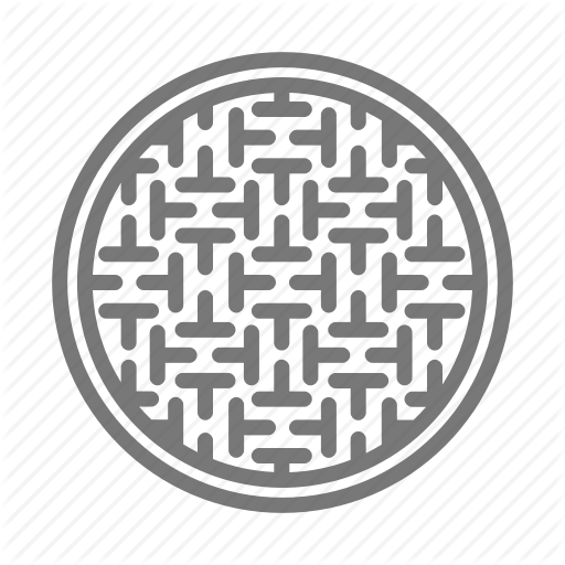 Cover, Manhole, Metal, Sewer, Street Icon