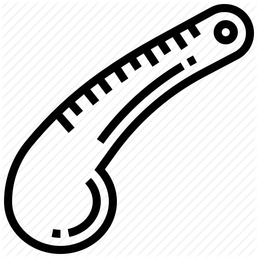 Curve, Line, Ruler, Sewing Icon