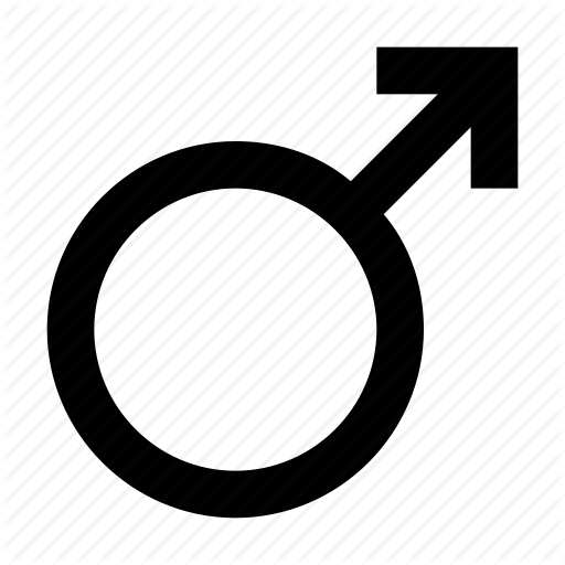 Gender Symbol, Male, Male Gender, Man, Sex Symbol Icon