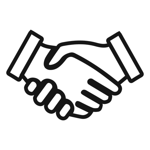 Handshake Stroke Icon