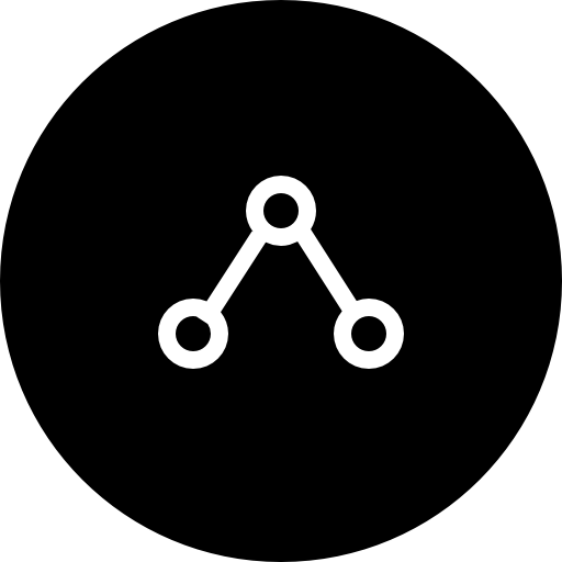 Share Black Circular Button