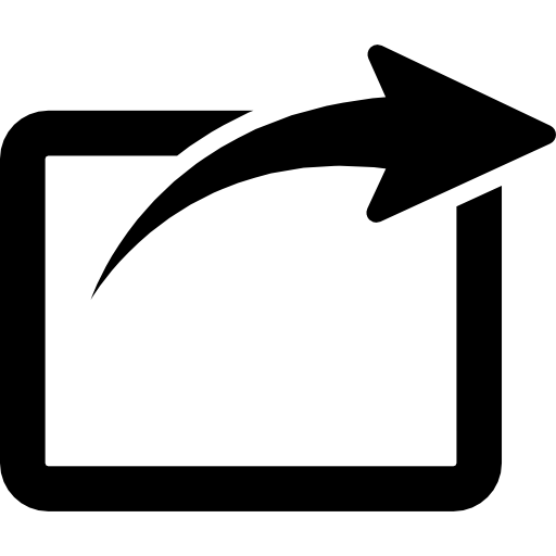 Photo Symbol To Share With Right Arrow