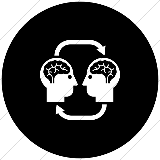 Flat Circle White On Black Iconathon Skill Share Icon
