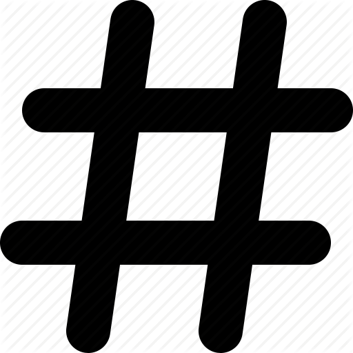 Hash, Number, Pound Key, Sharp, Tag Icon