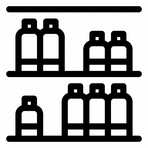Grocery, Rack, Shelf, Shopping Icon