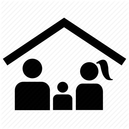 Family, Home Insurance, Household, Residence, Shelter Icon