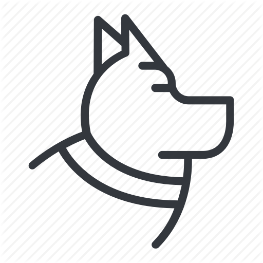 Shepherd German Face Icon Funny