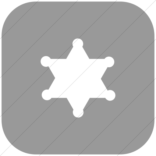 Flat Rounded Square White On Light Gray Foundation