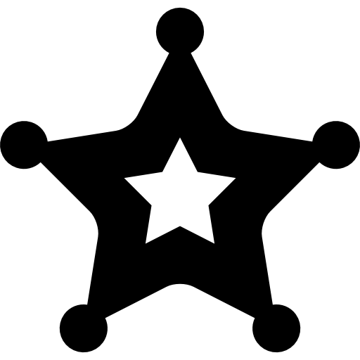 Police Badge, Sheriff, Security, Ranger, Signs, Symbol Icon