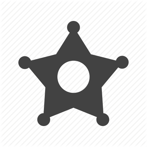 Badge, Cowboy, Police, Sheriff, Sheriffs, Sign, Star Icon