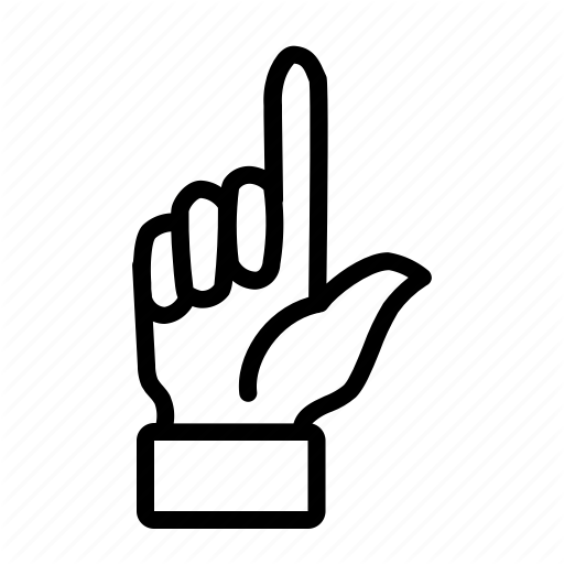 Finger, Hand, Shh, Wait Icon