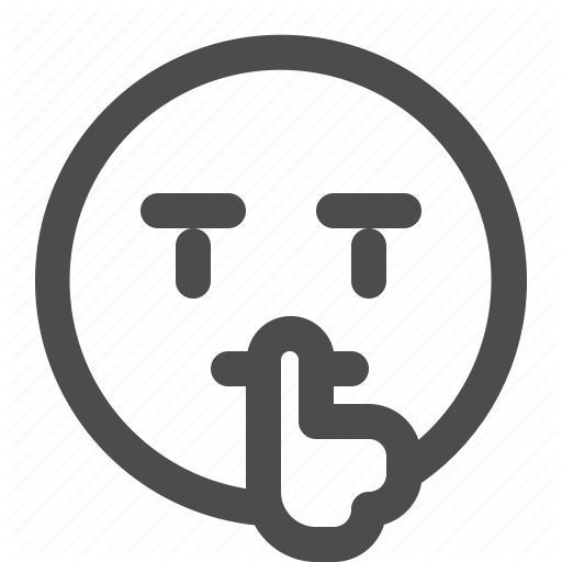 Be Quiet, Emoji, Emoticon, Shh, Silence, Silent Icon
