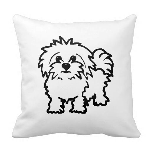 Maltese Dog Cushion