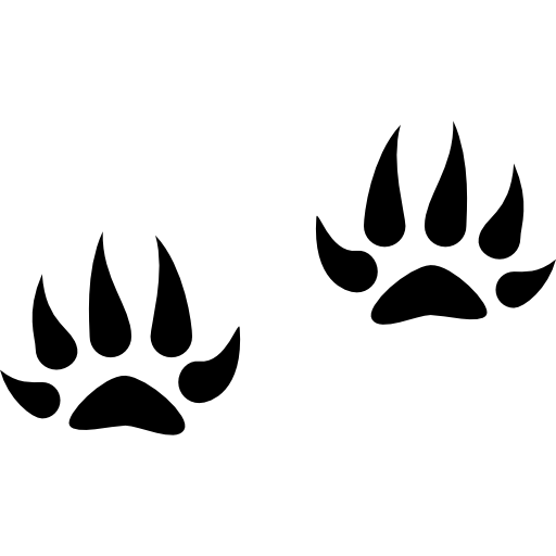 Mammal Pawprints With Points Icons Free Download