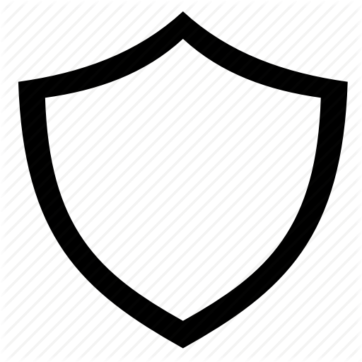 Line, Outline, Protection, Safe, Shield Icon