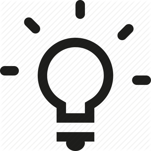 Lightbulb, Shine Icon