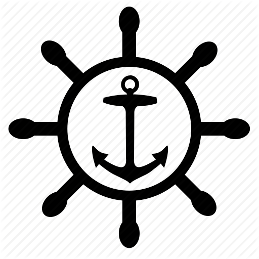 Anchor, Boat, Control, Sailor, Ship, Wheel Icon