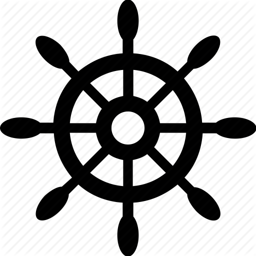 Boat Controller, Boat Steering, Boat Wheel, Nautical, Ship Wheel Icon