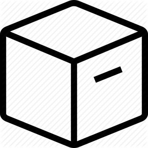 Cardboard Box, Crate, Cube, Moving Box, Package, Shipping Box Icon
