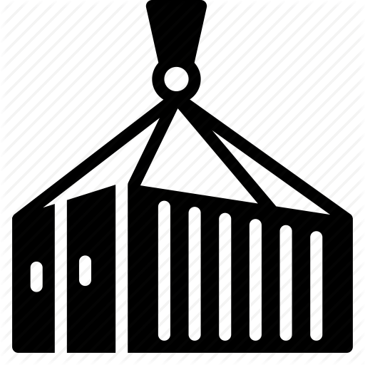 Container, Crane, Delivery, Lifting, Logistics, Shipping Icon