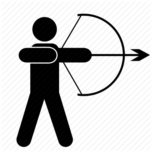 Archery, Arrow, Bow, Shoot, Shooting, Sports, Target Icon