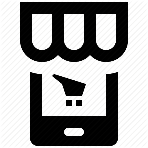 E Commerce, From, Mobile, Phone, Shop, Shopping Cart, Smartphone Icon