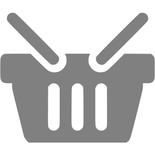 Gray Shopping Basket Icon