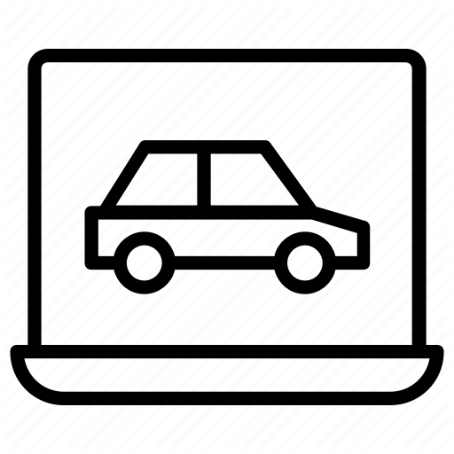 Car Shopping, Car Website, Ecommerce, Online Car, Online Renting Icon