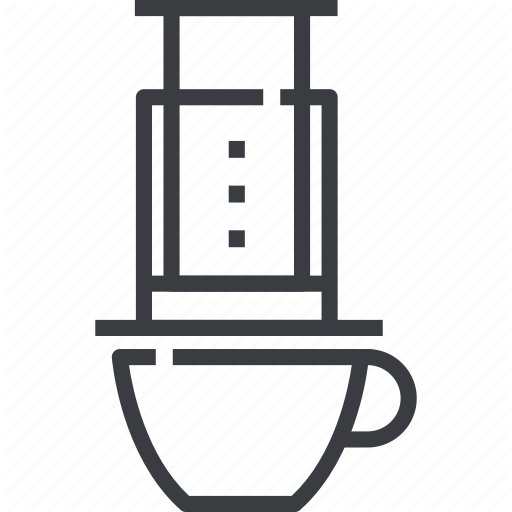Aero, Aeropress, Coffee, Equipment, Glass, Maker, Press Icon