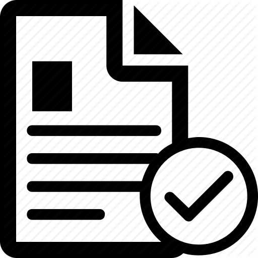 Accepted, Approved Documents, Notes, Sheet, Shortlist Icon