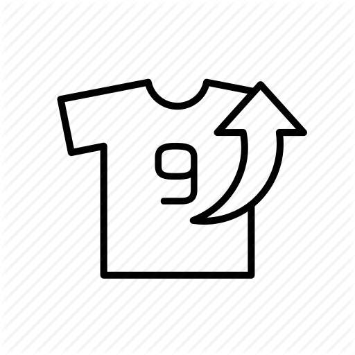 Arrow, Football, Out, Player, Shirt, Sport, Up Icon