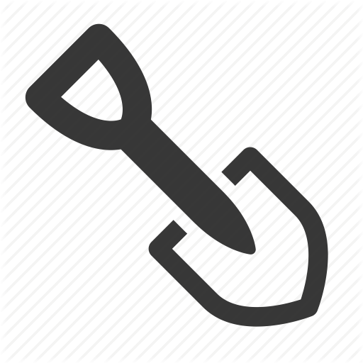 Raw, Shovel, Simple, Tool, Tools Icon