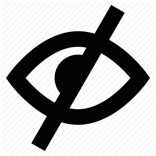 Closed, Eye, Hidden, Invisible, Ui, View, Visibility Icon