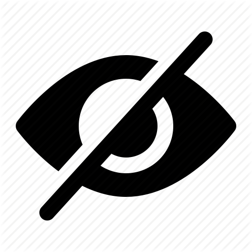 Hidden, Not Visible, View Icon