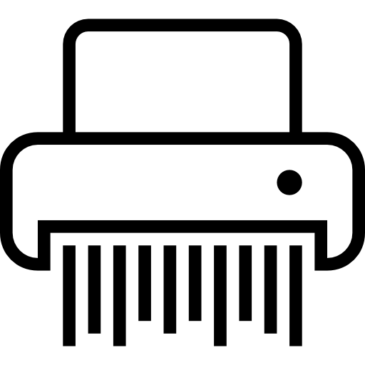 Shredder Outlined Machine Icons Free Download