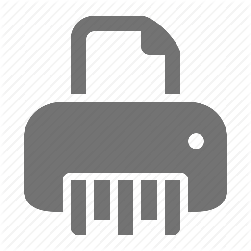 Data, Delete, Destroy, Erase, File, Paper, Shredder Icon