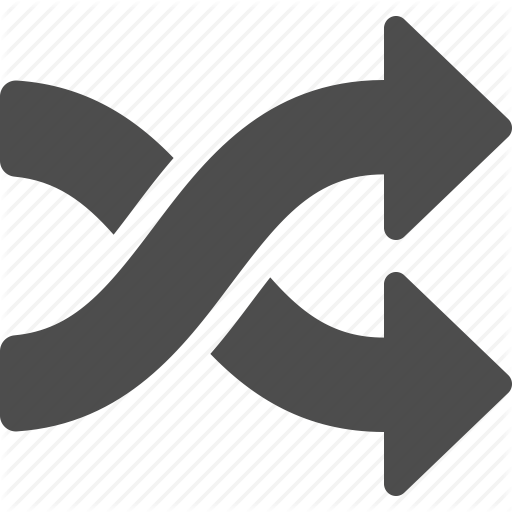 Arrow, Arrows, Multimedia, Playlist, Shuffle Icon