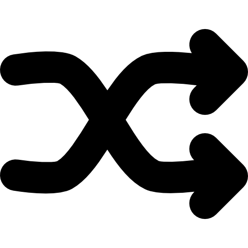 Shuffle Arrows Symbol For Interface Icons Free Download