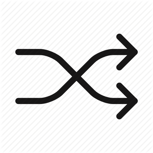 Arrows, Music, Random, Shuffle Icon