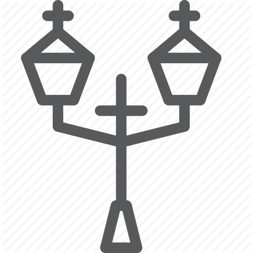 Electricity, Energy, L Light, Road, Sidewalk, Street Icon