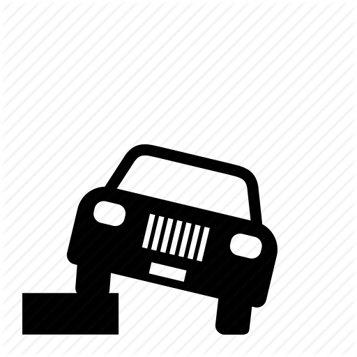 Bad, Car, Impropper, Parking, Sidewalk, Ticket Icon