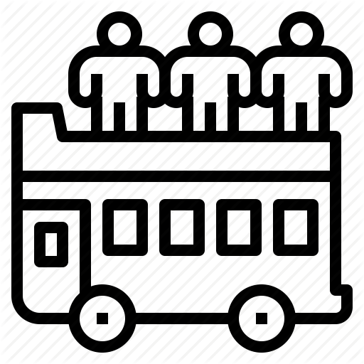 Bus, City, Sightseeing, Tour, Visiting Icon