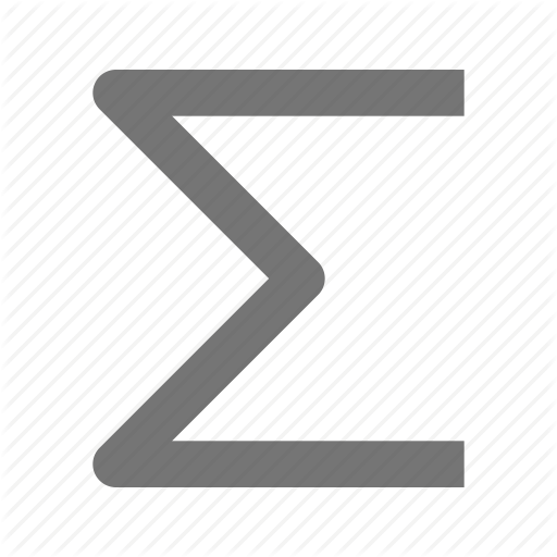 Sigma, Sum Icon