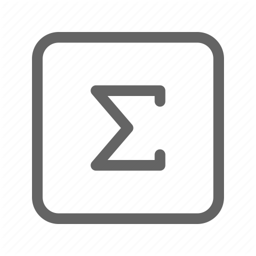 Formula, Greek, Math, Sigma Icon