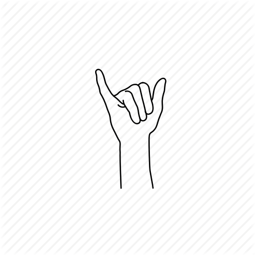 Gesture, Hand, Letter Y, Signlanguage Icon